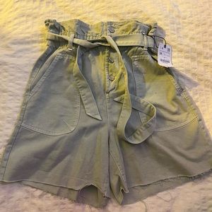New Zara Paper Bag Shorts